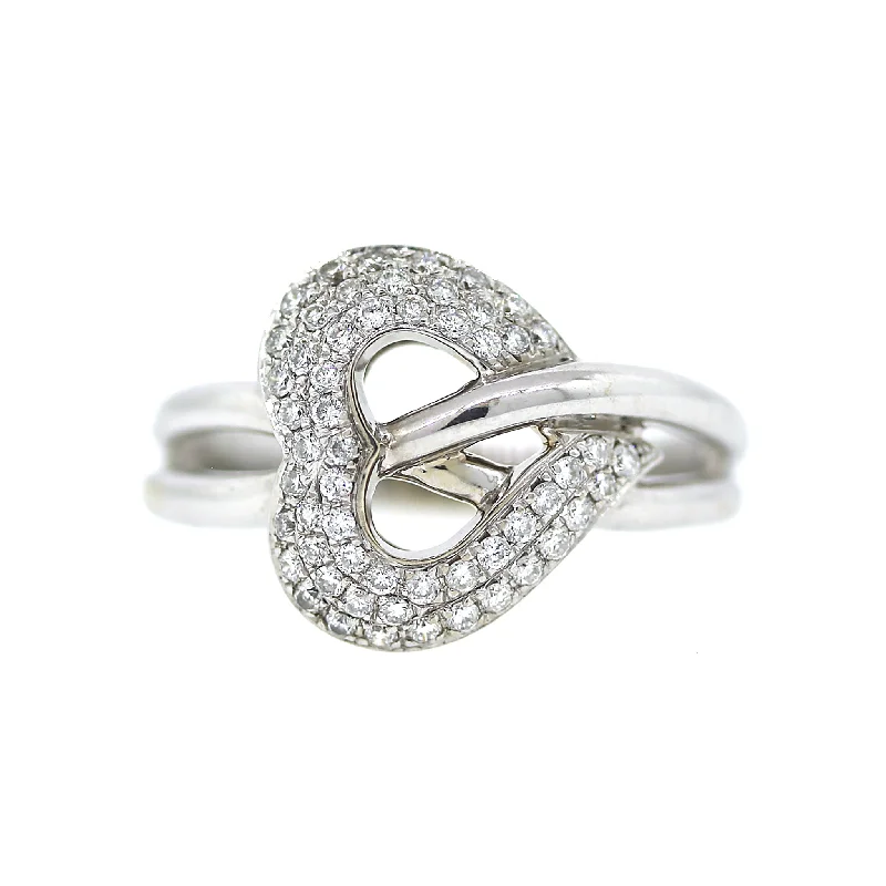 Last Chance To Grab Your Favorite Jewelry At A Discount Diamond Studded Heart Ring in 14k Gold
