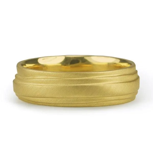 Timeless Elegance, Temporary Discounts – Act Fast 18K Gold Men's "Wrap" Band