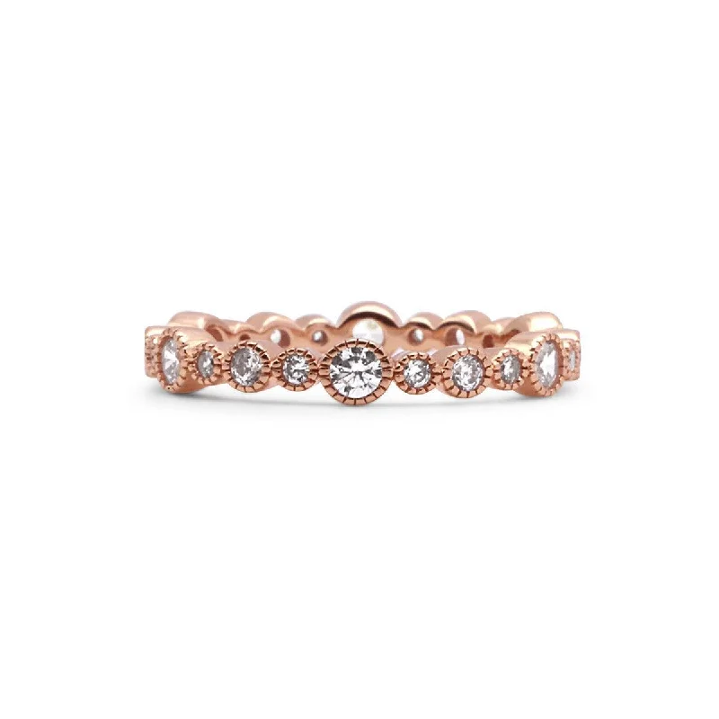 Seasonal Jewelry Sale – Upgrade Your Collection Asymmetric Rose Gold Pavé Band