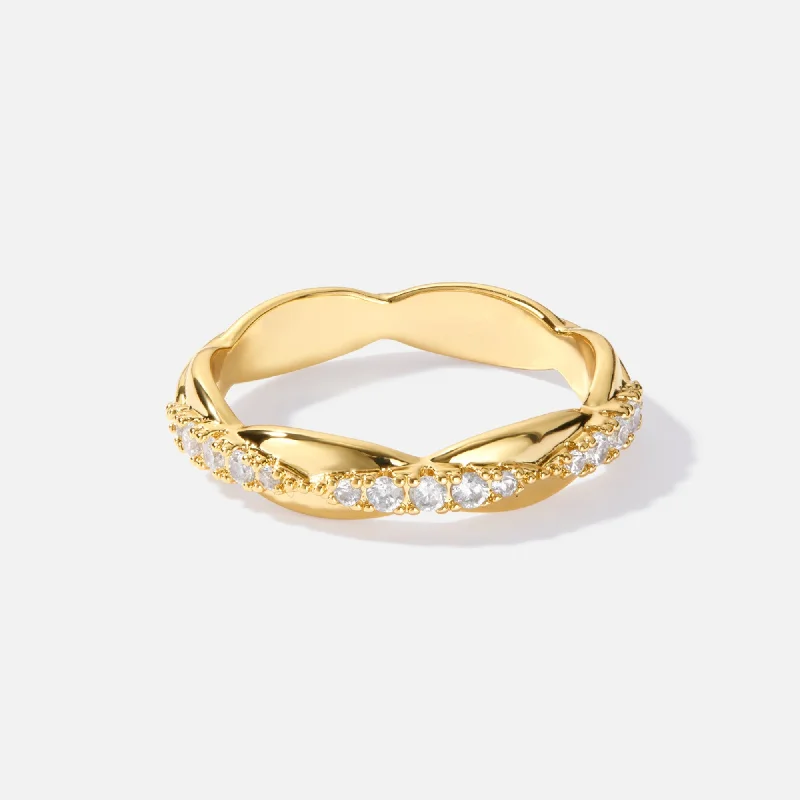 Seasonal Jewelry Sale – Upgrade Your Style Today Aurora Gold Crystal Ring