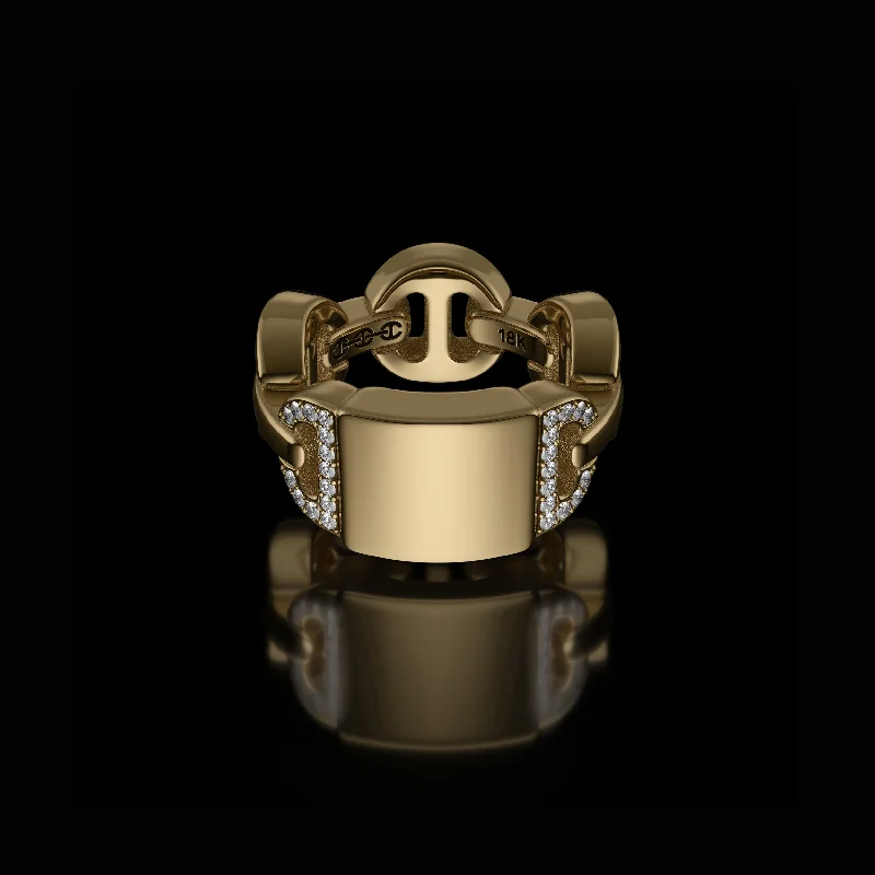 Unmissable Deals On Handmade Jewelry Collections BRUTE CLASSIC TRI-LINK MONOGRAM WITH DIAMONDS