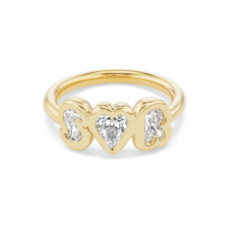 Jewelry Clearance Event – Stock Up Before It's Over Bubble Bezel Diamond True Love Ring