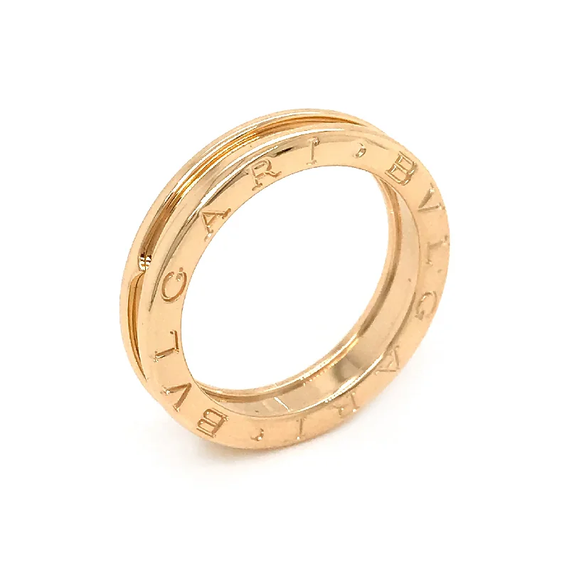 Bvlgari 18K Yellow Gold B.Zero1 One Band Ring Size EU 63