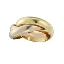 Cartier Trinity Rings in 18k White, Yellow & Rose Gold