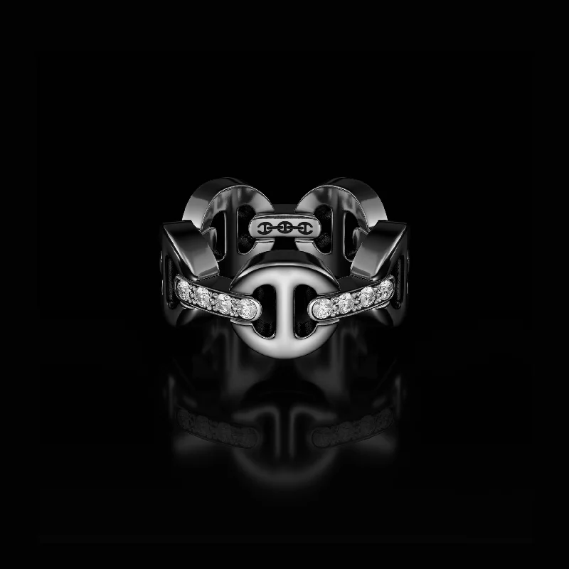 Big Discounts On Elegant Jewelry Collections CLASSIC TRI-LINK WITH DIAMOND BRIDGES (SIZES 5-8.5)