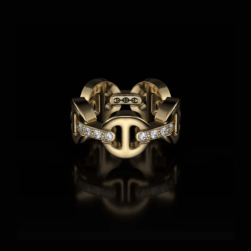 Fine Jewelry, Limited-Time Offers Available CLASSIC TRI-LINK WITH DIAMOND BRIDGES (SIZES 5-8.5)