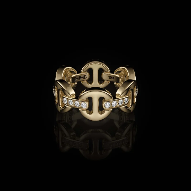 Stunning Statement Jewelry, Unbeatable Discounts CLASSIC TRI-LINK WITH DIAMOND BRIDGES (SIZES 9-12)