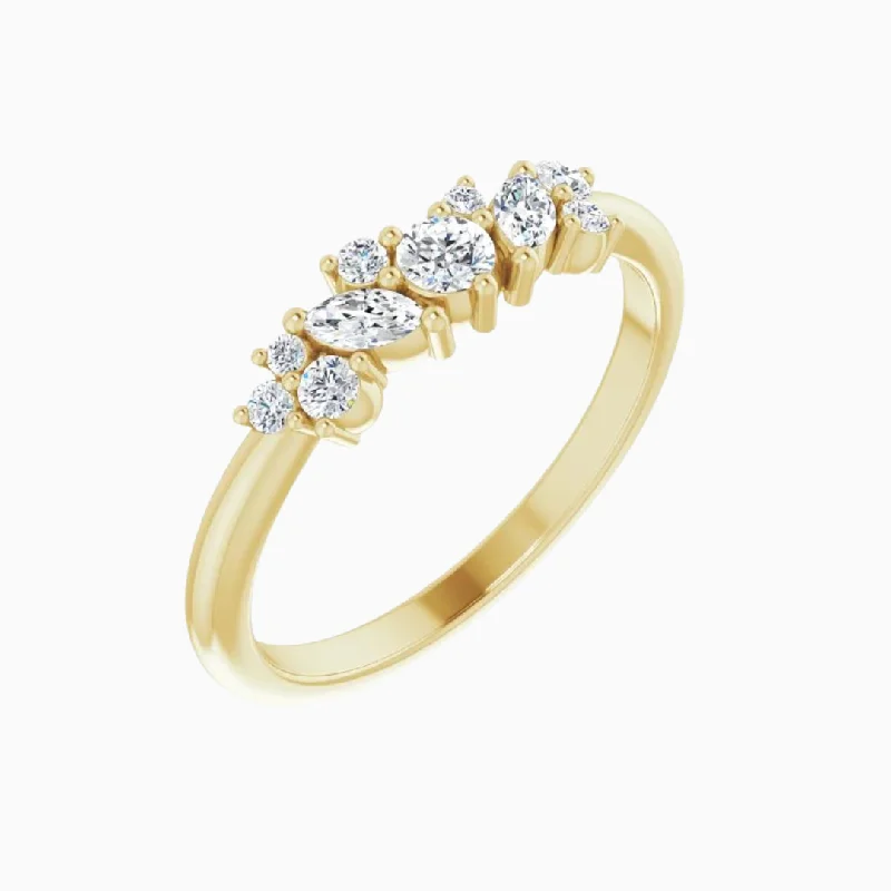 Grab Your Favorite Jewelry At The Lowest Prices Cluster Diamond Ring