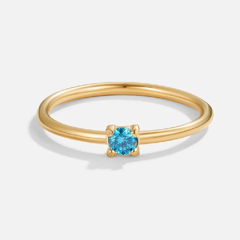 Dainty And Elegant Jewelry Now At Reduced Prices December Birthstone 18K Gold Ring