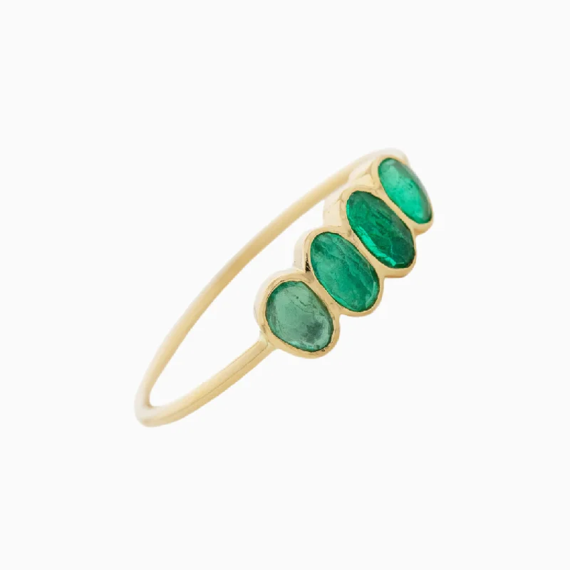 Personalized Jewelry Sale – Meaningful Gifts At Great Prices Four Emeralds Ring