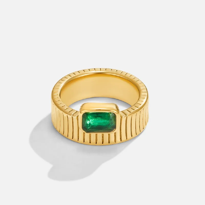 Shop Jewelry That Shines Without The High Price Giana Emerald Gold Ring