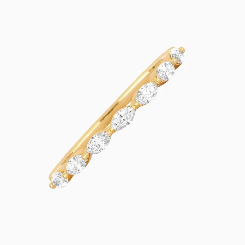 Exclusive Gemstone Jewelry Markdowns – Shop Now Half Marquise Diamond Ring