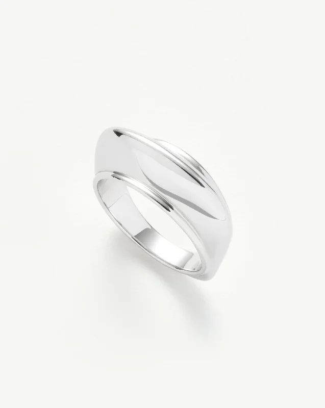 Huge Markdowns On Premium Jewelry Styles Hera Dome Stacking Ring | Sterling Silver