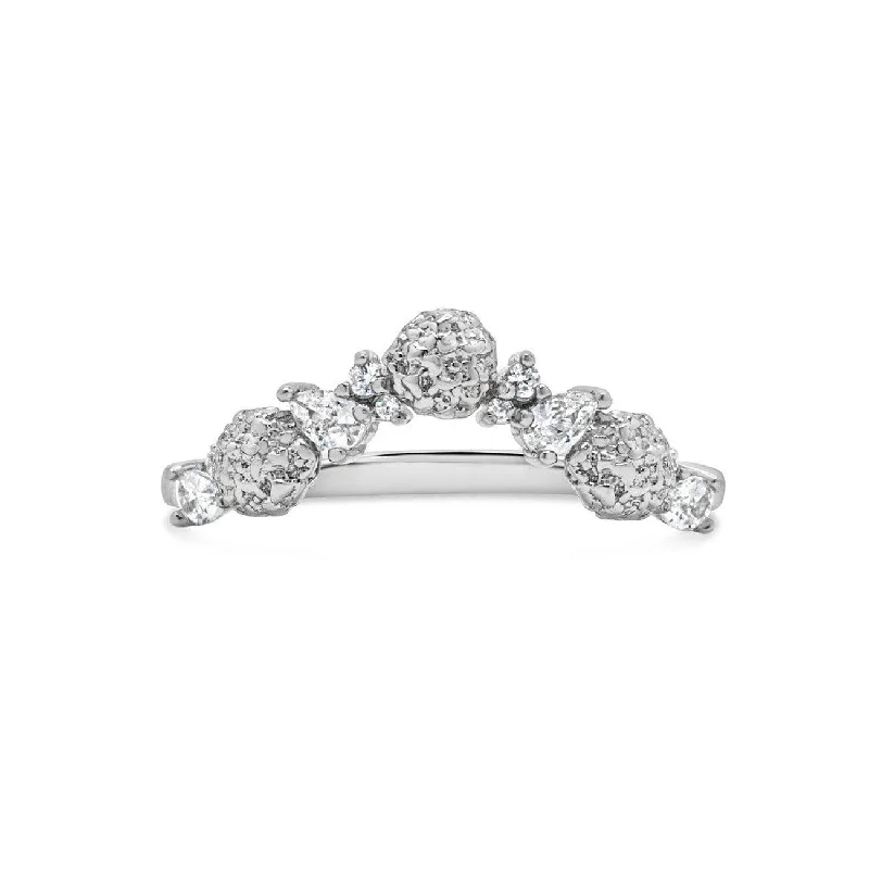 High-Quality Jewelry At A Fraction Of The Cost Hydrangea Floral Contour Ring