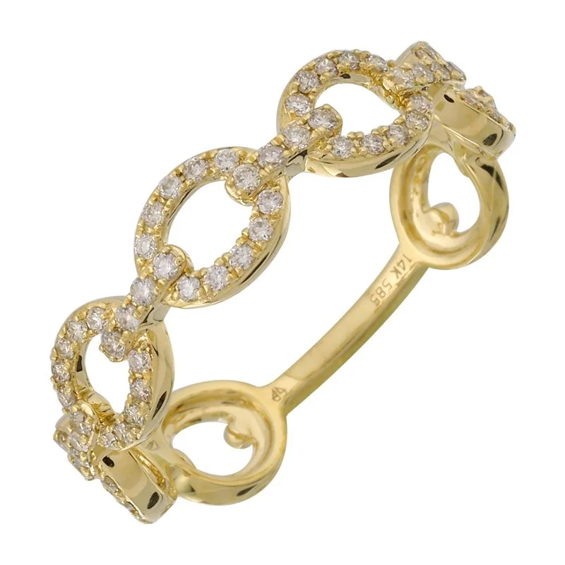 Shop Stylish Jewelry Now And Save Big RYLEE GOLD DIAMOND LINK RING