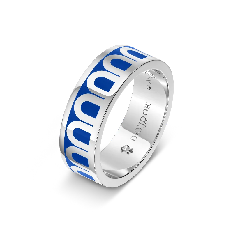 Gorgeous Jewelry, Limited-Time Savings L'Arc de DAVIDOR Ring MM, 18k White Gold with Riviera Lacquered Ceramic