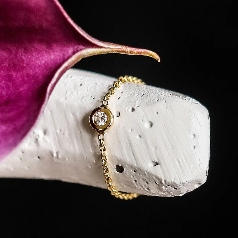 Trending Jewelry Now At Unbeatable Prices LOLA SINGLE STONE CHAIN RING
