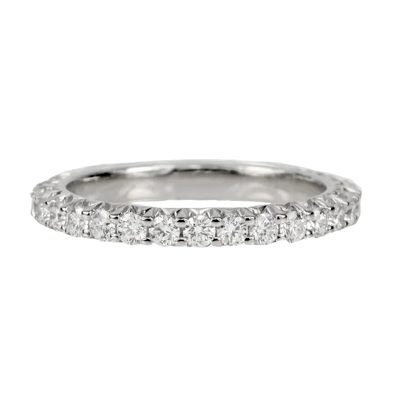 Chic, Trendy, And Affordable Jewelry Sale Platinum Prong-Set Diamond Eternity Band (1.02 tcw)