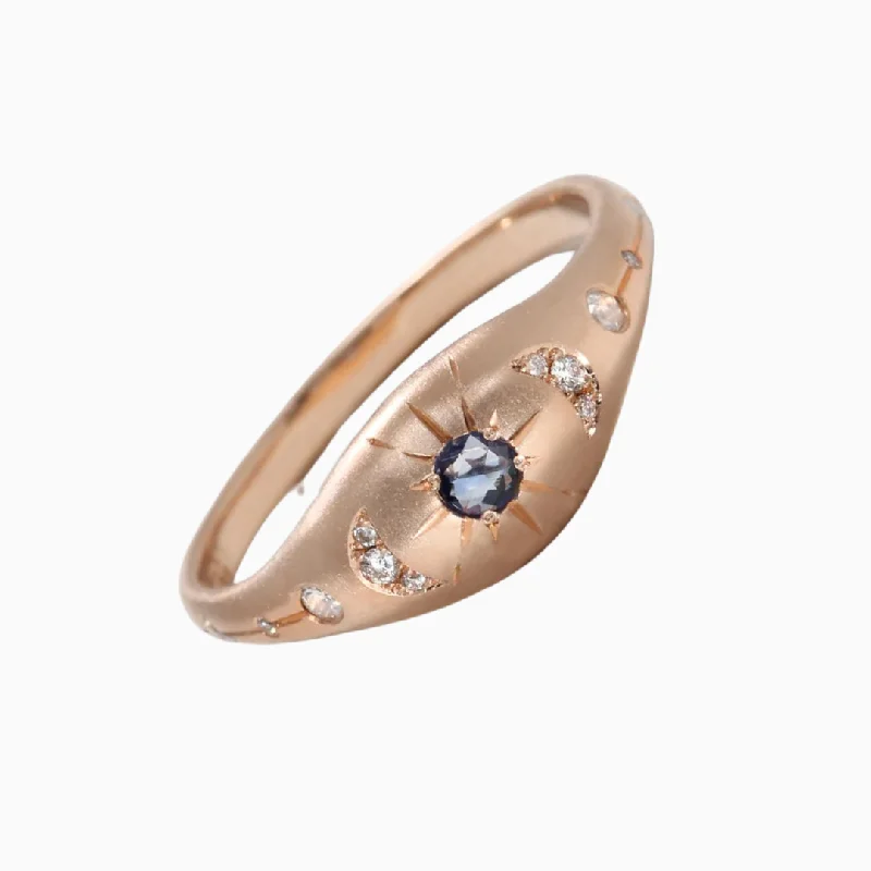 Your Perfect Accessory Now At The Best Price Moon Etched Signet Ring