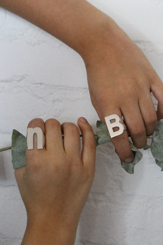 Get The Jewelry You Love At A Price You Love N & B INITIAL / LETTER RINGS