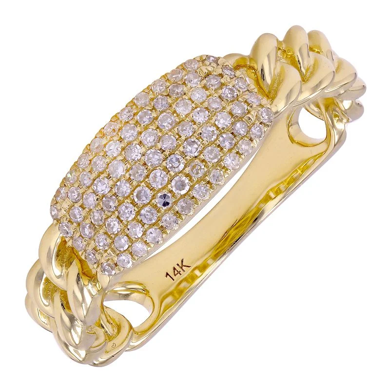 Discounted Luxury Jewelry – Shine Without The Splurge NIKKI  NAME PLATE DIAMOND  RING
