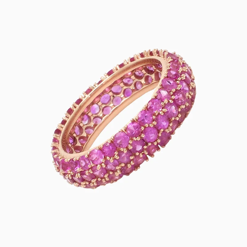 Personalized Jewelry Sale – Unique Pieces At Great Prices Pink Sapphire Pavé Eternity Ring
