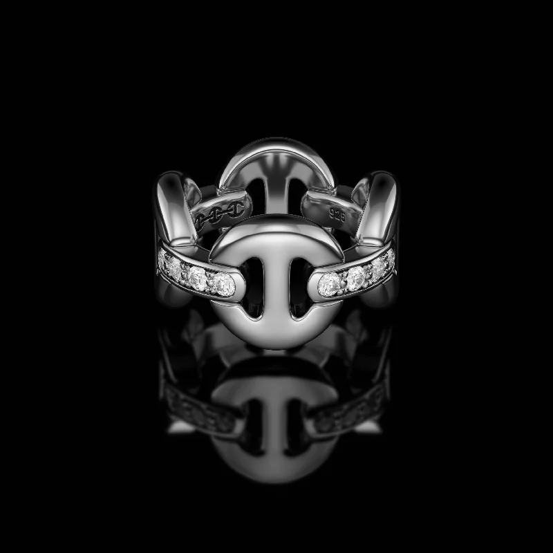 Premium Diamond Jewelry At Once-In-A-Lifetime Discounts QUAD LINK WITH DIAMOND BRIDGES