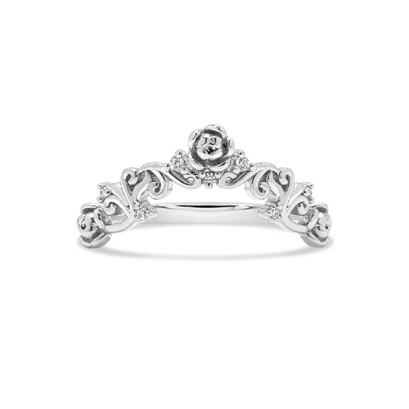 Trendy Minimalist Jewelry For Everyday Wear Rose Filigree Contour Ring
