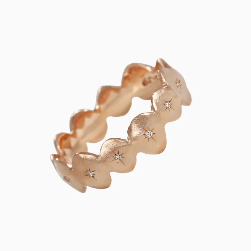 Premium Jewelry, Premium Discounts – Act Fast Scalloped Star Band