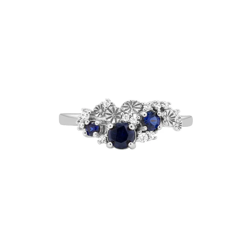 Flash Sale On Exquisite Jewelry – Don't Miss Out Sea of Dreams Sapphire Cluster Ring