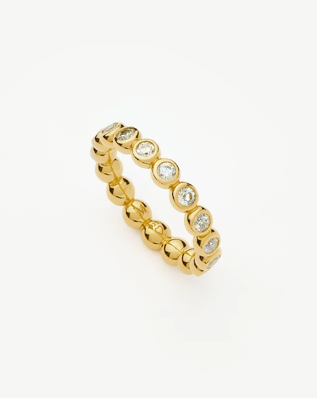 Bestselling Jewelry At Special Promotional Rates Tennis Eternity Stacking Ring | 18ct Gold Vermeil Cubic Zirconia