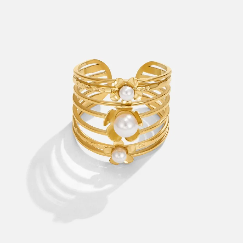 Premium Jewelry At Special Low Prices For A Limited Time Pearl Stack Ring