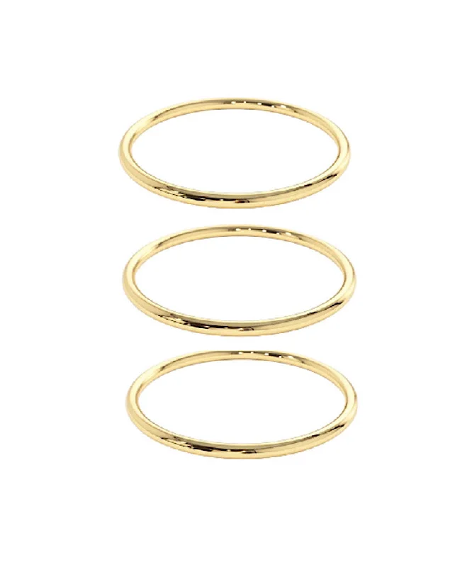 Shop Signature Jewelry Styles At Exclusive Prices Triple Stack Smooth Round Bands