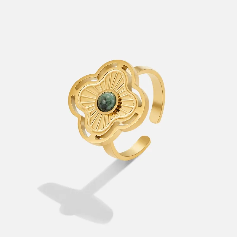 Chic, Trendy, And Affordable Jewelry Sale Turquoise Lucky Flower Ring