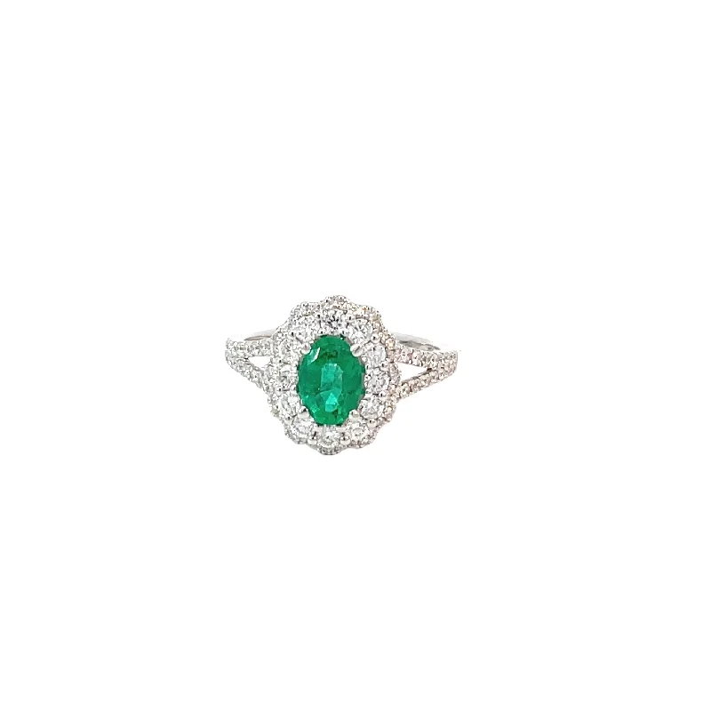 Limited-Time Jewelry Sale – Don't Miss These Deals White Gold Diamond Emerald Ring