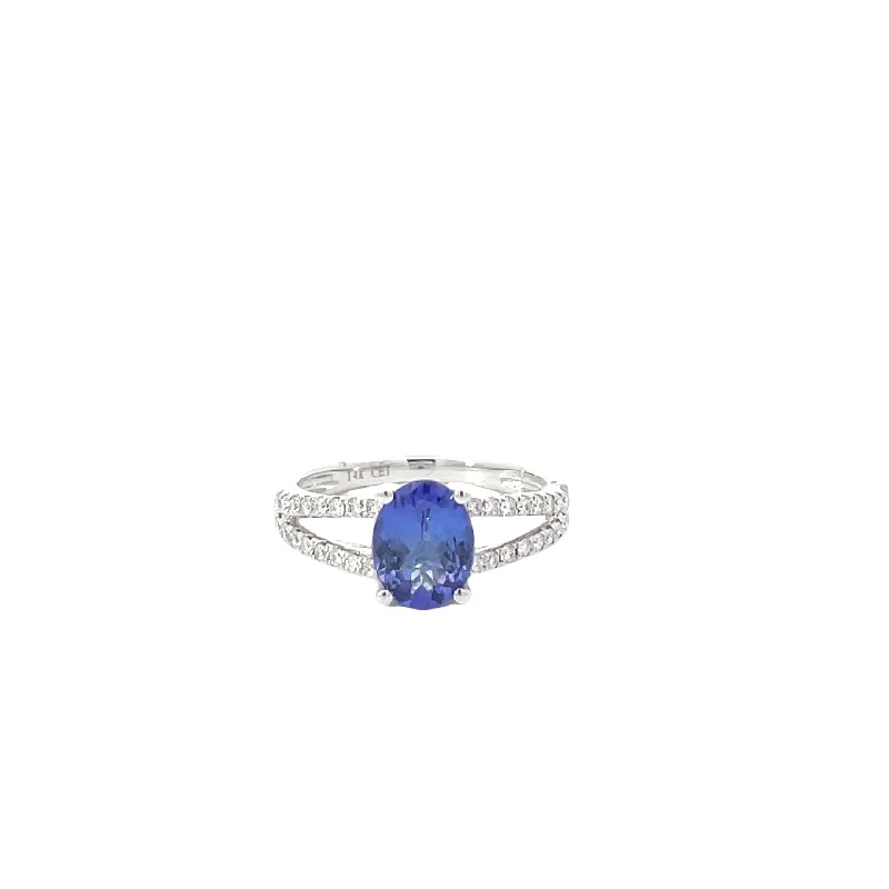 White Gold Tanzanite Ring