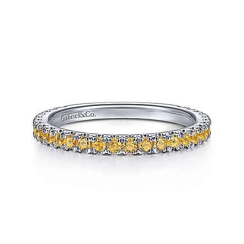 Get Ready To Sparkle – Special Jewelry Discounts 14K W Gold 0.31cttw Citrine Band