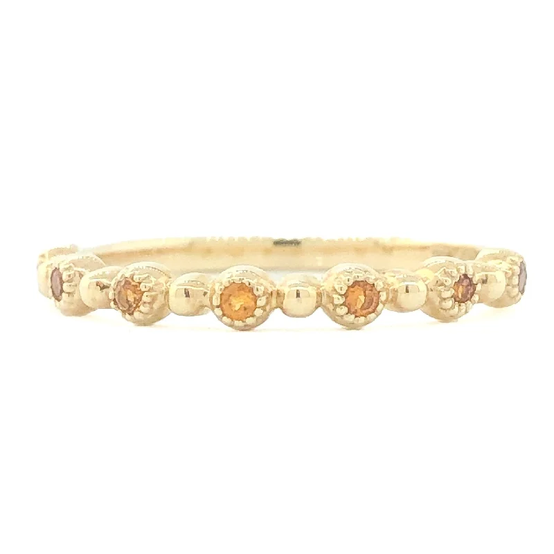 Dazzle With Discounts – Shop Jewelry On Sale 14K Y Gold 0.07cttw Citrine Band