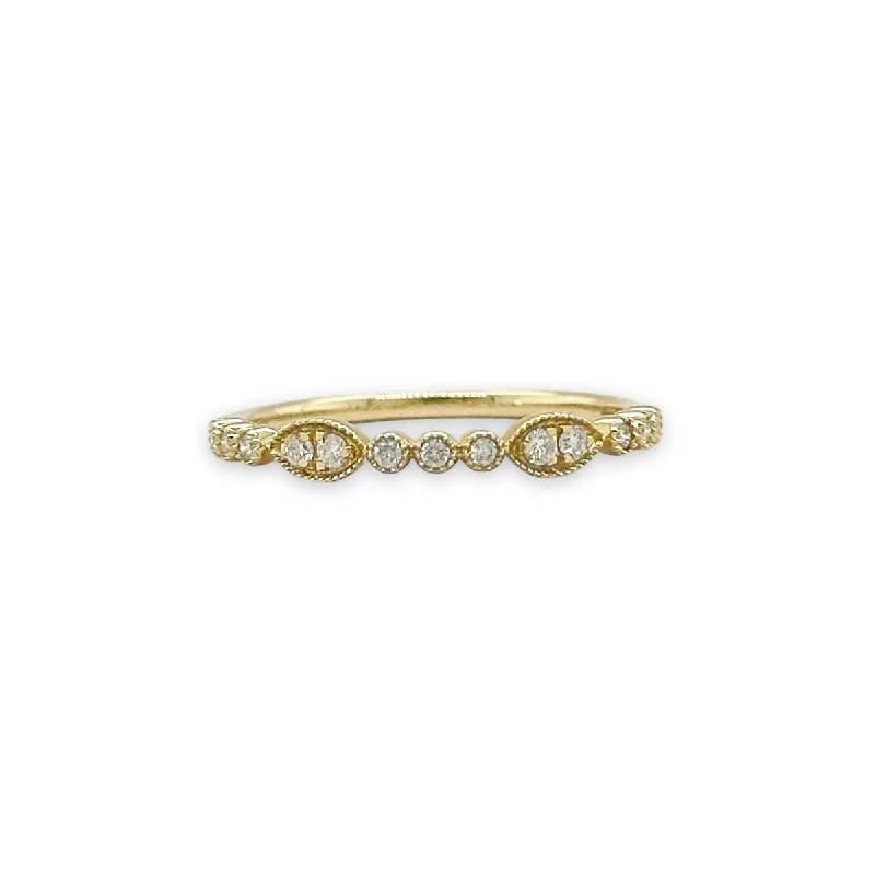 Buy More, Save More – Special Jewelry Discounts 14K Y Gold 0.15ctw G/SI2 Bezel Set Dainty Diamond Ring