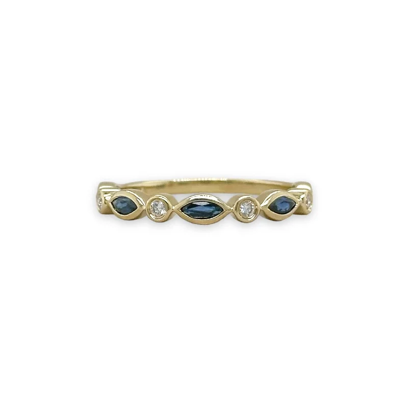 Holiday Jewelry Sale – Perfect Gifts At Great Prices 14K Y Gold 0.68ctw Blue Sapphire and 0.05ctw Diamond Ring Holiday Jewelry Sale – Perfect Gifts At Great Prices 14K Y Gold 0.68ctw Blue Sapphire and 0.05ctw Diamond Ring