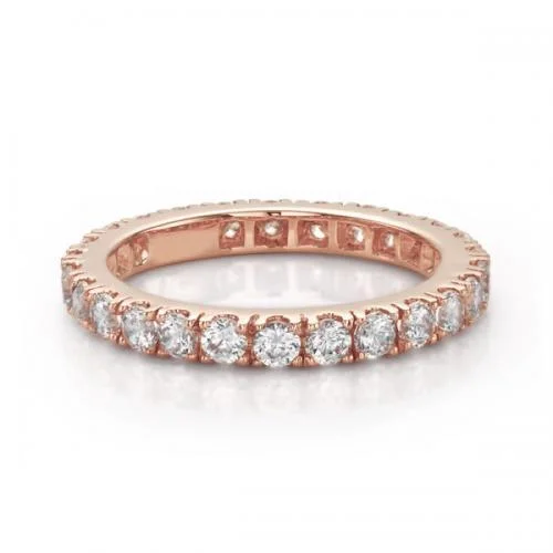 Trending Jewelry Now At Unbeatable Prices All-rounder eternity band with 1.56 carats* of diamond simulants in 14 carat rose gold