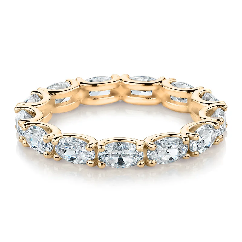 Holiday Jewelry Sale – Perfect Gifts At Great Prices All-rounder eternity band with 2.94 carats* of diamond simulants in 10 carat yellow gold