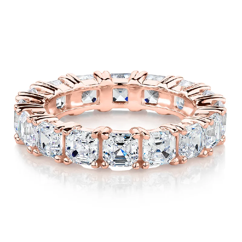Limited-Time Jewelry Sale – Don't Miss These Deals All-rounder eternity band with 5.46 carats* of diamond simulants in 10 carat rose gold