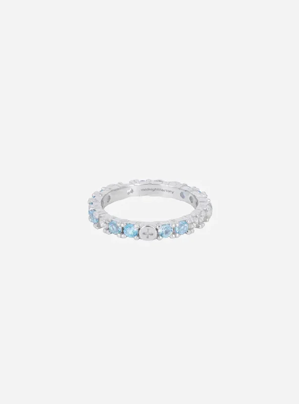 Elegant Necklaces And Bracelets At Limited-Time Offers Broken eternity ring with topaz