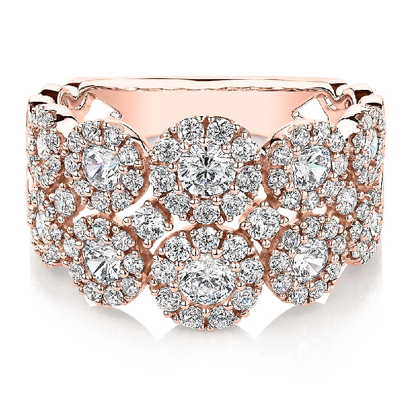 Exclusive Jewelry Discounts – Shop Now For Savings Celeste Dress ring with 1.87 carats* of diamond simulants in 10 carat rose gold