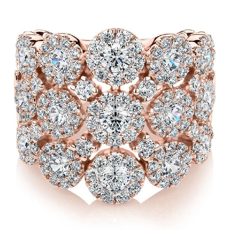Special Jewelry Deals – Upgrade Your Collection Celeste Dress ring with 2.86 carats* of diamond simulants in 10 carat rose gold