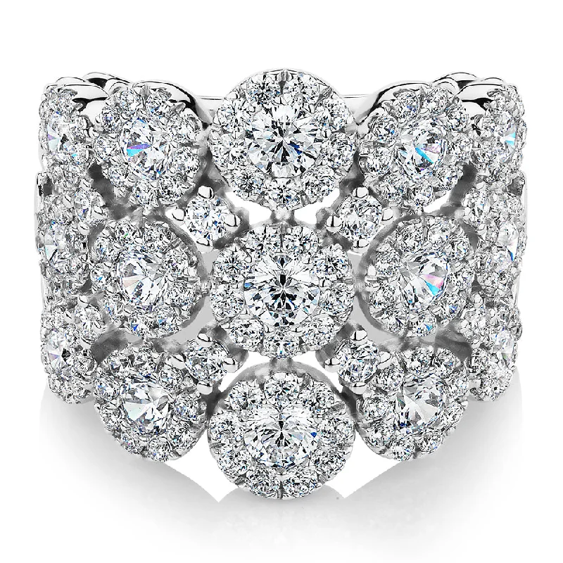 Personalized Jewelry Sale – Meaningful Gifts At Great Prices Celeste Dress ring with 2.86 carats* of diamond simulants in 10 carat white gold