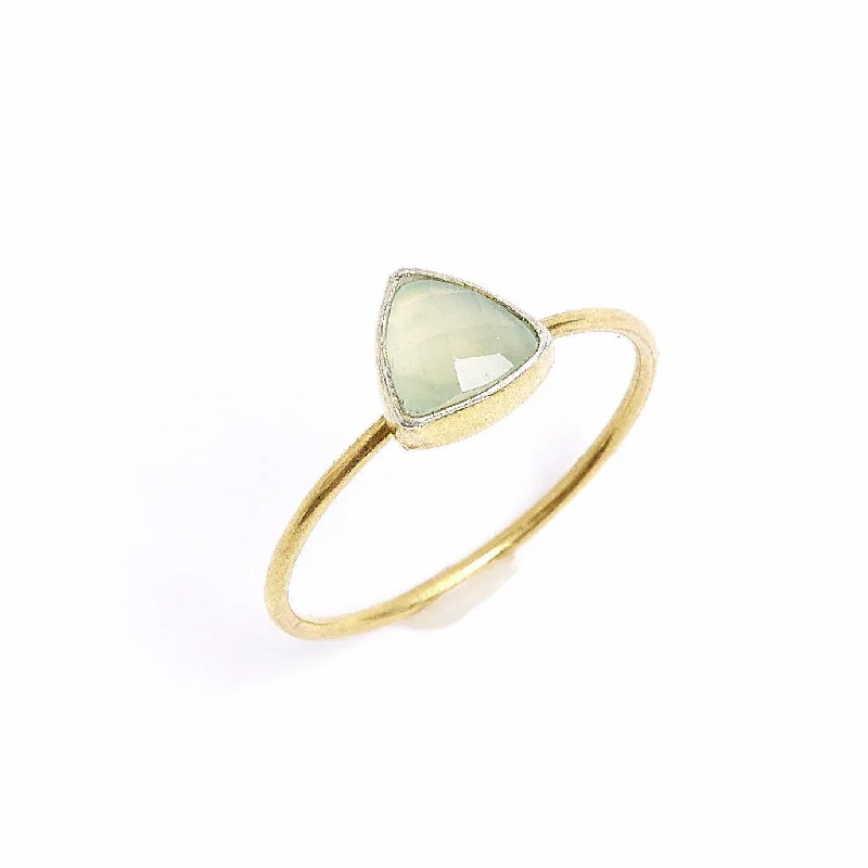 Flash Sale On Exquisite Jewelry – Don't Miss Out Chalcedony Triangle Stacking Ring
