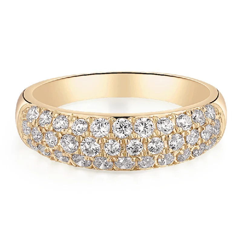 Everyday Jewelry Essentials Now On Sale Dress ring with 0.52 carats* of diamond simulants in 10 carat yellow gold