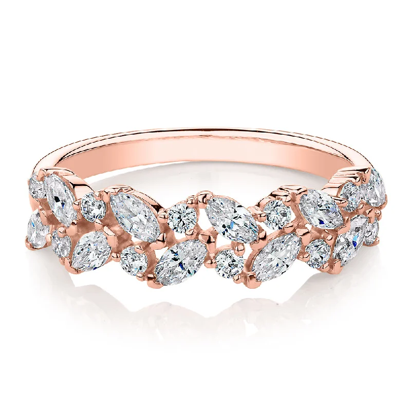 Unique Jewelry For Less – Shop The Sale Now Dress ring with 1.15 carats* of diamond simulants in 10 carat rose gold